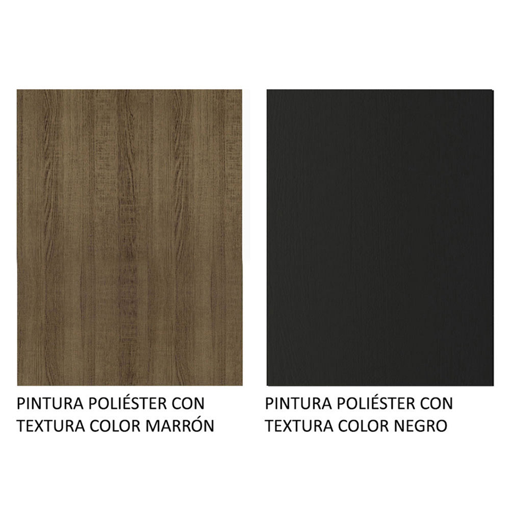 Cocina Integral 261cm Marrón/Negro Emilly 04