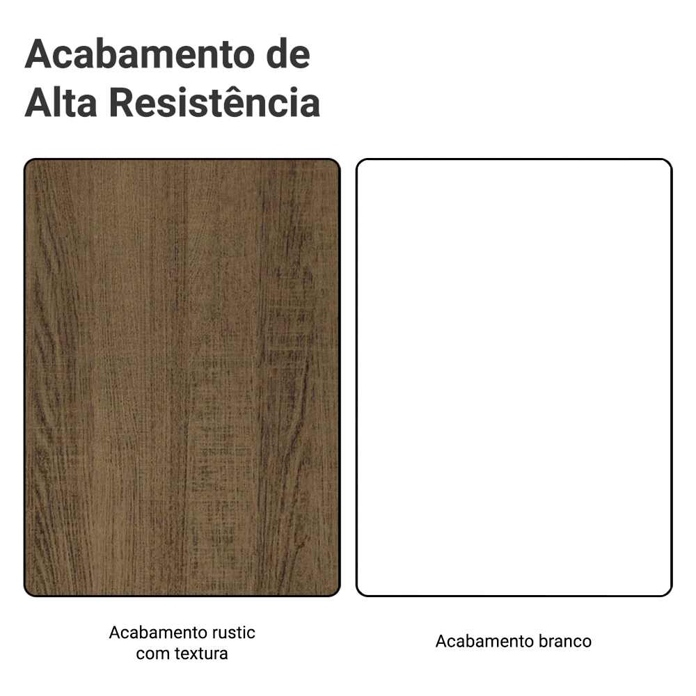 Kit Gabinete Bajo 2 Puertas y Vitrina 70 cm Marrón/Blanco Glamy Madesa