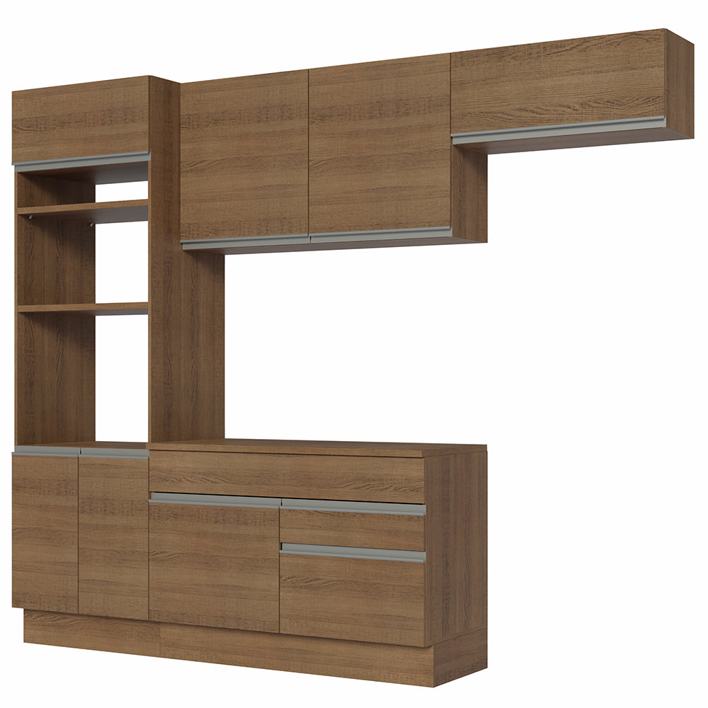 Cocina Integral 270cm Marrón Glamy 14