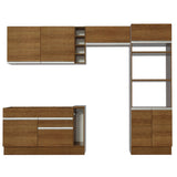 Cocina Integral 290cm Marrón Cristal 09