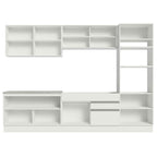 Cocina Integral 310 cm Con Mueble para Horno Blanco Glamy Madesa