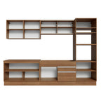 Cocina Integral 310 cm Con Mueble para Horno Marrón Glamy Madesa
