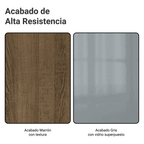 Cocina Integral 270 x 60 cm Con Mueble para Horno Marrón/Gris Lux Madesa