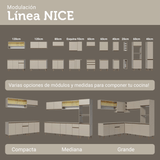 Cocina Integral 260 cm Crema Nice Madesa 04