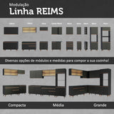 Cocina Integral 235cm Negro Reims Madesa 02