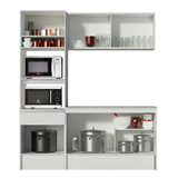 Cocina Compacta 180cm Blanco Diamante 02