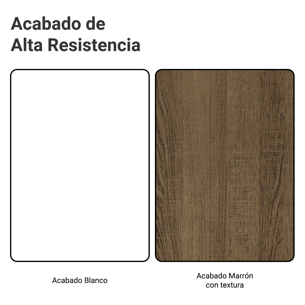 Cocina Integral 240cm Blanco/Marrón Diamante 06