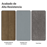 Conjunto de Comedor Encimera de Vidrio 4 Sillas Marrón/Gris/Silver Braga Madesa