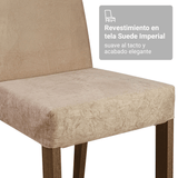 Conjunto de Comedor Encimera de Madera 6 Sillas Marrón/Imperial Bosque Madesa