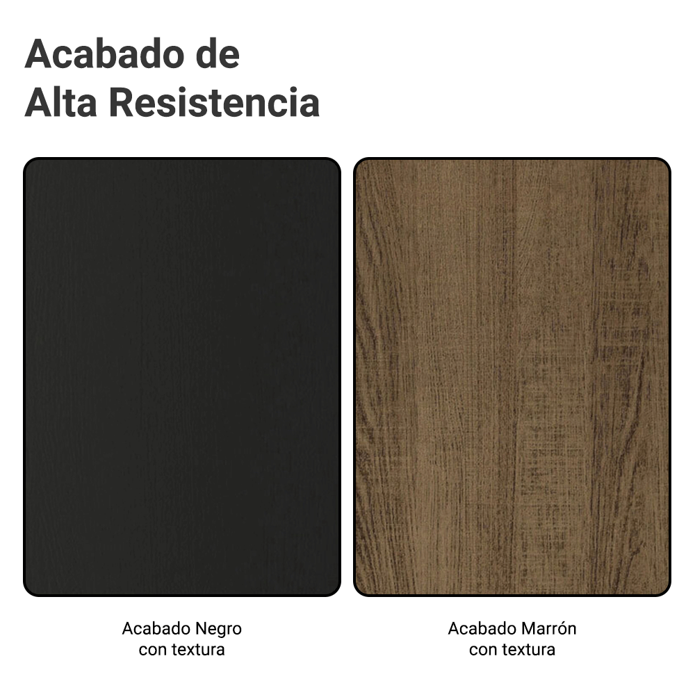 Clóset Matrimonial Lyon Plus 3 Puertas Correderas 4 Cajones Negro/Marrón