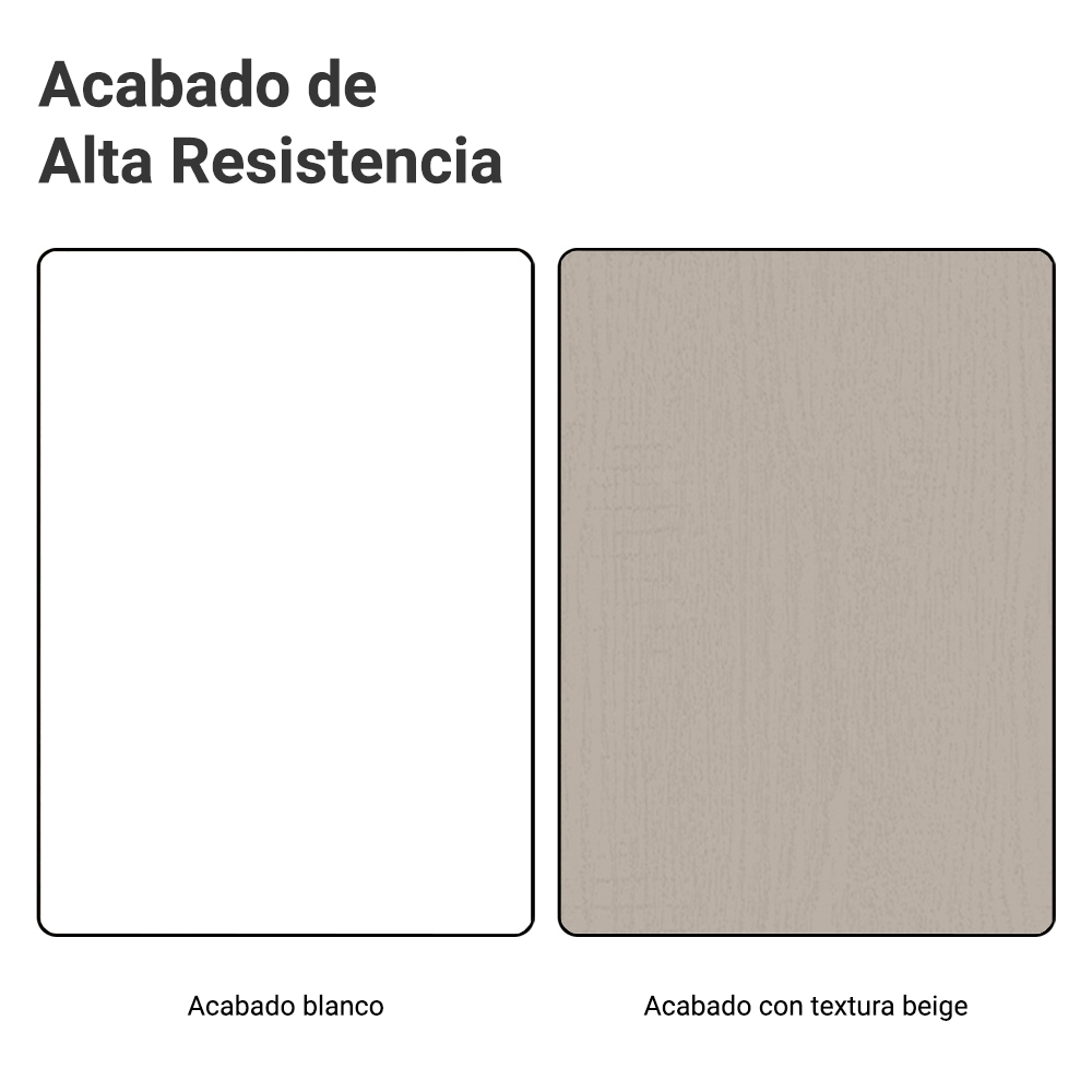 Gabinete Bajo para Fregadero con Accesorios de Cocina 120 x 60 cm 2 Puertas (Con Encimera) Agata Blanco/Crema