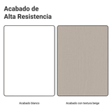 Gabinete Bajo para Fregadero con Accesorios de Cocina 120 x 60 cm 2 Puertas (Con Encimera) Agata Blanco/Crema