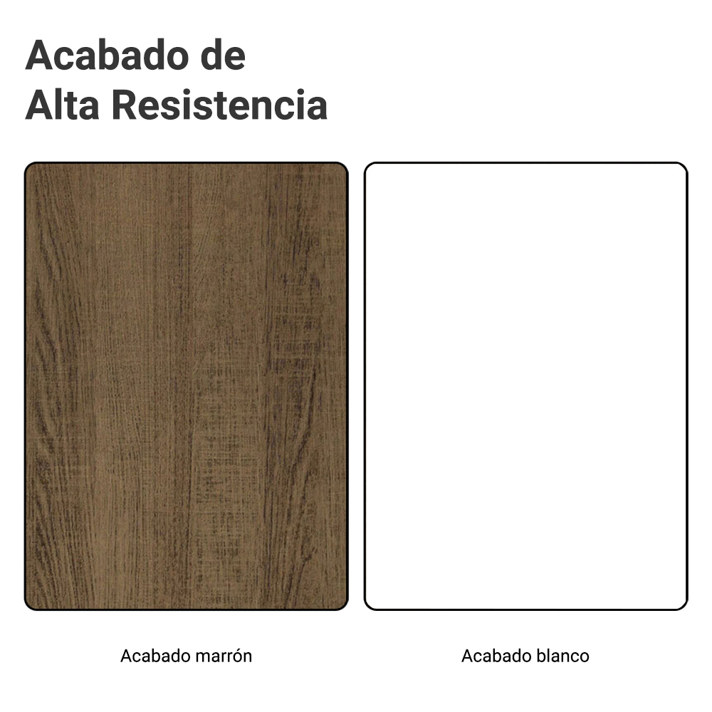 Gabinete Bajo para Fregadero con Accesorios de Cocina 120 x 60 cm 2 Puertas (Con Encimera) Agata Marrón/Blanco