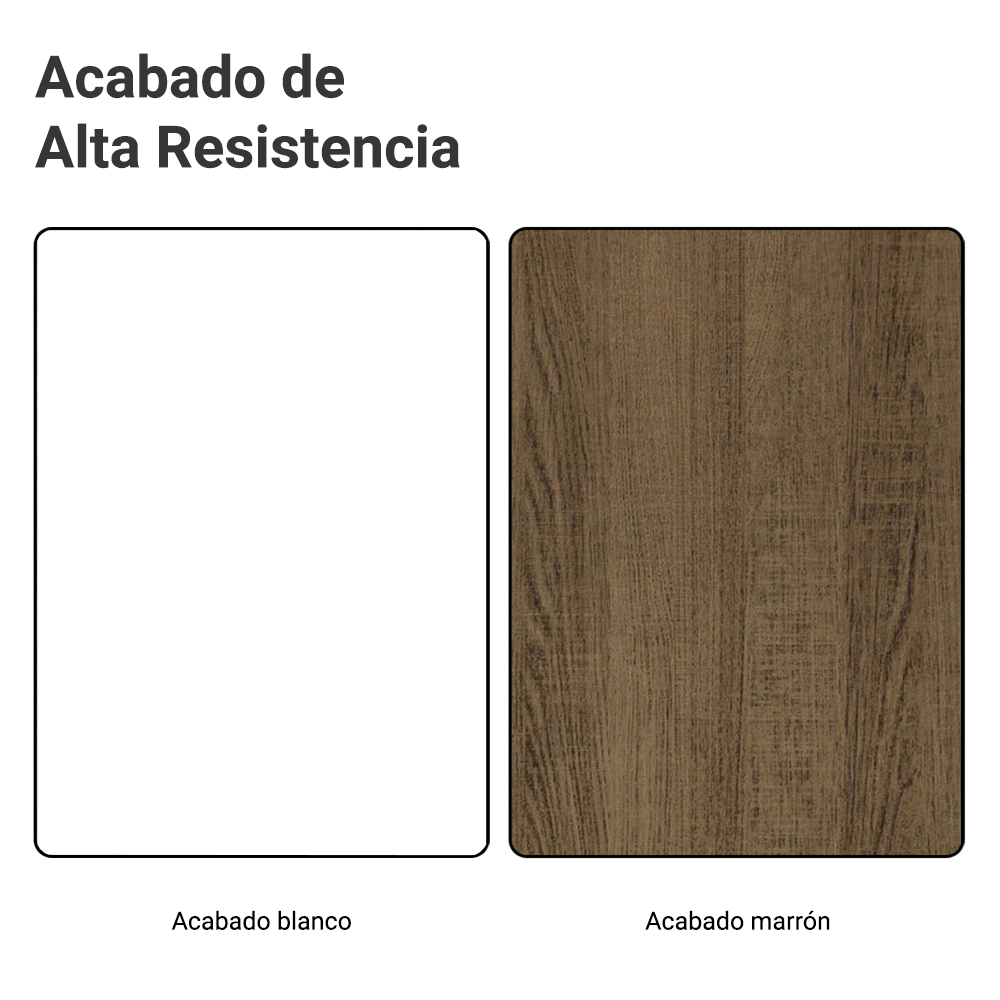 Gabinete Bajo para Fregadero con Accesorios de Cocina 120 x 60 cm 1 Puerta 2 Cajones (Con Encimera) Glamy Blanco/Marrón