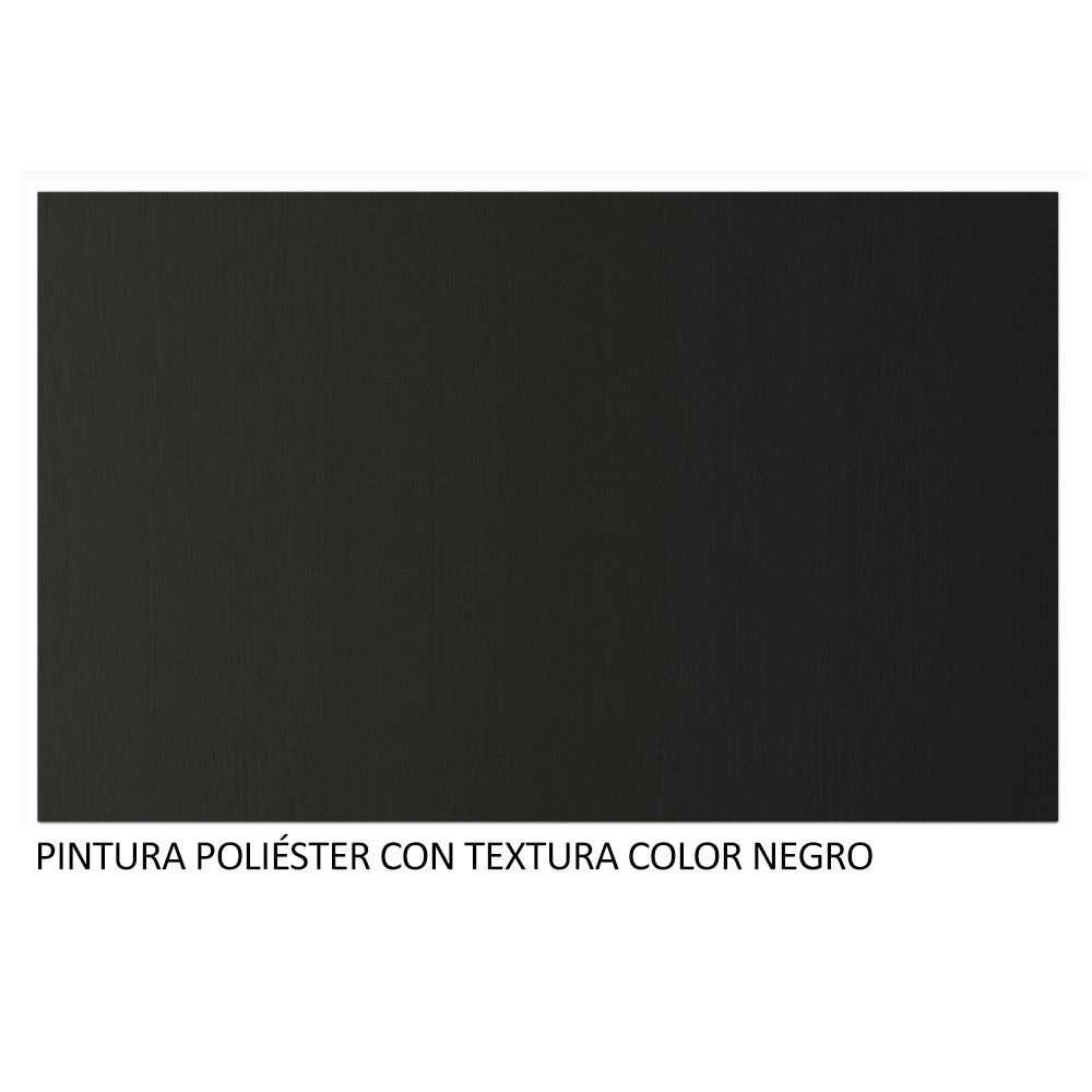 Mueble de Cocina para Fregadero 2 Puertas y 1 Cajón Negro Reims