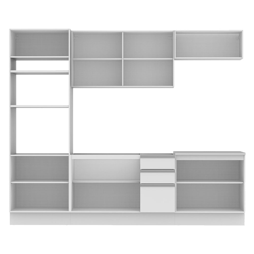 Cocina Integral 270cm Blanco Glamy 02