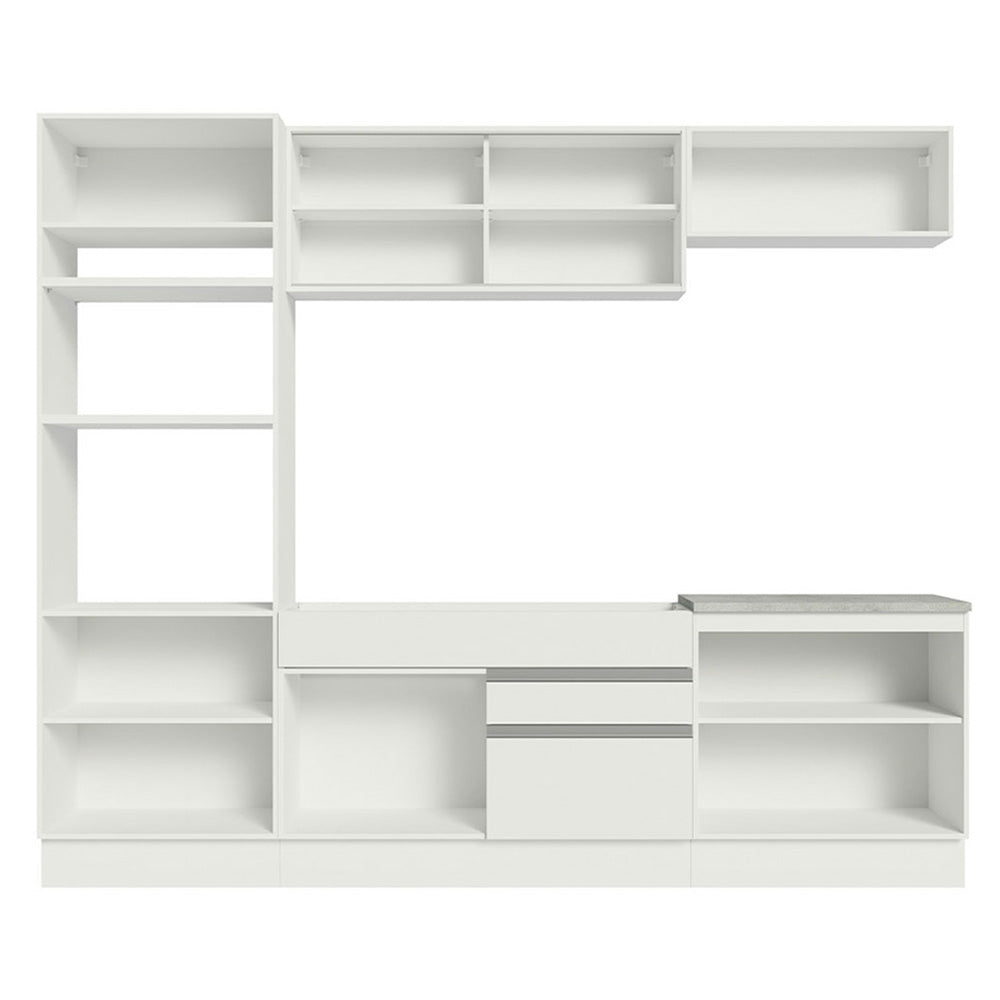 Cocina Integral 270cm Blanco Glamy 10