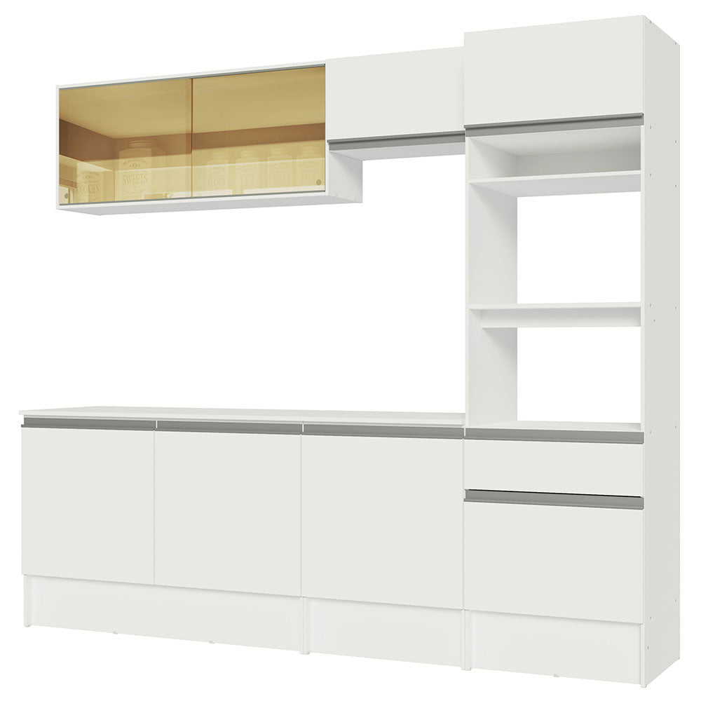 Cocina Integral 240cm Blanco Diamante 06
