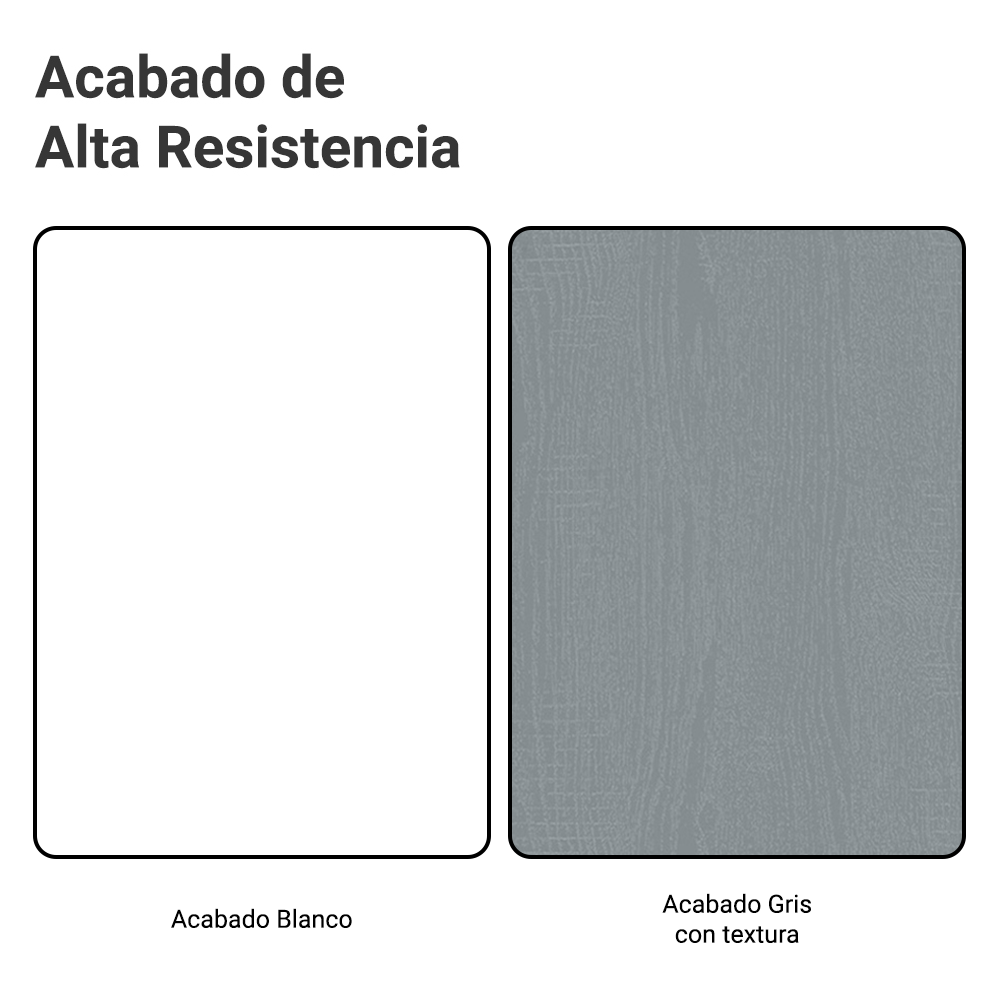 Mueble Integral Multiuso Garaje 80cm Blanco/Gris Agata