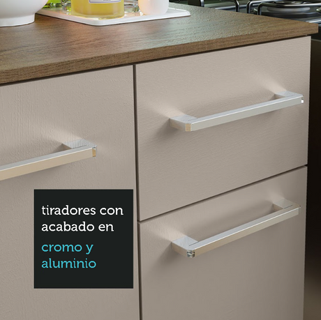 Mueble de Cocina Compacto 120cm Marron/Crema Easy Madesa