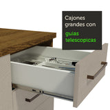 Cocina Integral 270cm Blanco/Crema Agata Madesa 07