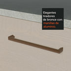 Alacena 60 cm 1 Puerta Basculante Blanco/Crema Agata Madesa