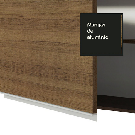 Alacena Madesa Glamy 80 cm 1 Puerta Basculante Marrón