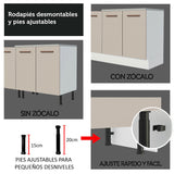 Ripley - Mueble de Cocina Integral Agata 270 cm - Con Encimera