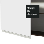 Gabinete Superior 80 cm 2 Puertas Marrón/Blanco Glamy Madesa