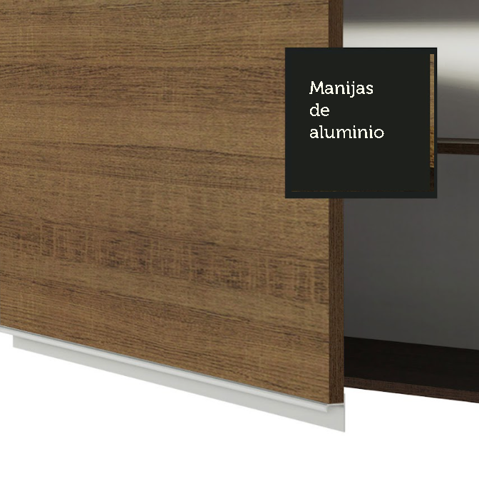 Alacena Madesa Glamy 70 cm 1 Puerta Basculante Marrón
