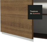 Alacena Madesa Glamy 120 cm 2 Puertas Marron