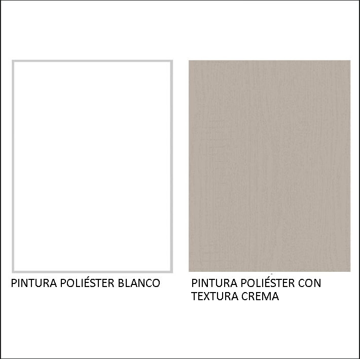 Gabinete Superior 70 cm 1 Puerta Abatible Blanco/Crema Agata Madesa