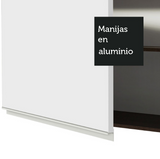 Alacena Madesa Glamy 80 cm 1 Puerta Basculante Marrón/Blanco