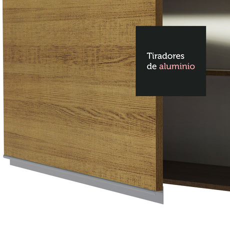 Mueble de Cocina Puerta-Refrigerador Madesa Glamy 1 Puerta Basculante Marrón