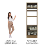 Mueble de Cocina para Horno 70 cm 3 Puertas Glamy Marrón