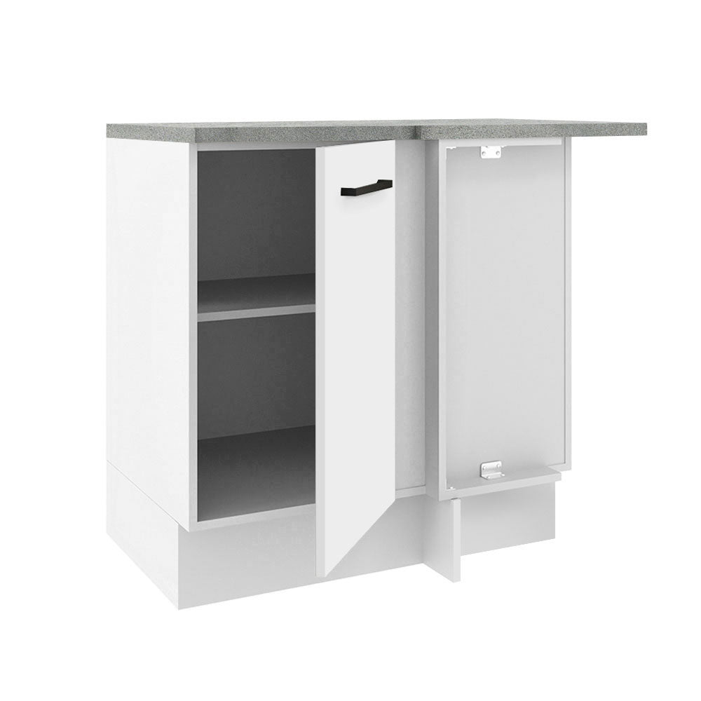 Mueble de Esquina Agata 1 Puerta 60 cm Profundidad (Con Encimera) Blanco