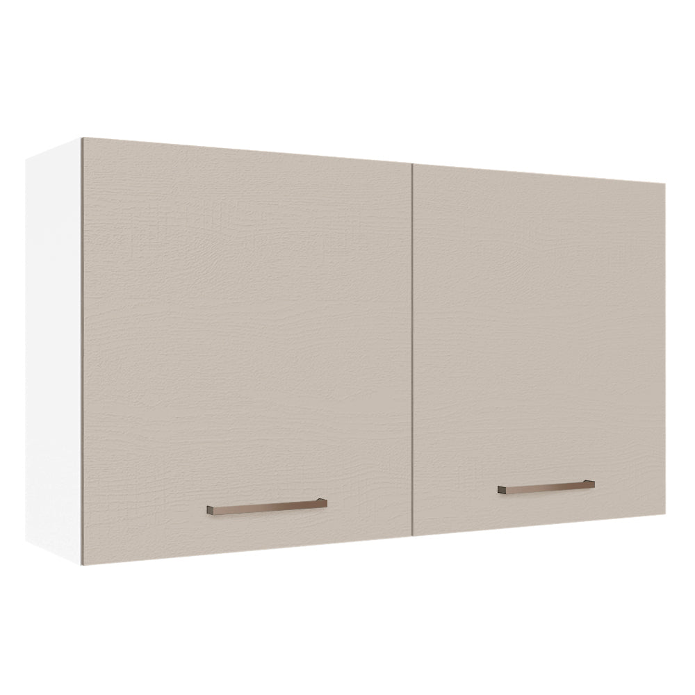 Gabinete Superior Multiuso 120 cm 2 Puertas Blanco/Crema Madesa