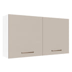 Gabinete Superior Multiuso 120 cm 2 Puertas Blanco/Crema Madesa