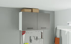 Gabinete Superior Multiuso 120 cm 2 Puertas Blanco/Gris Agata Madesa