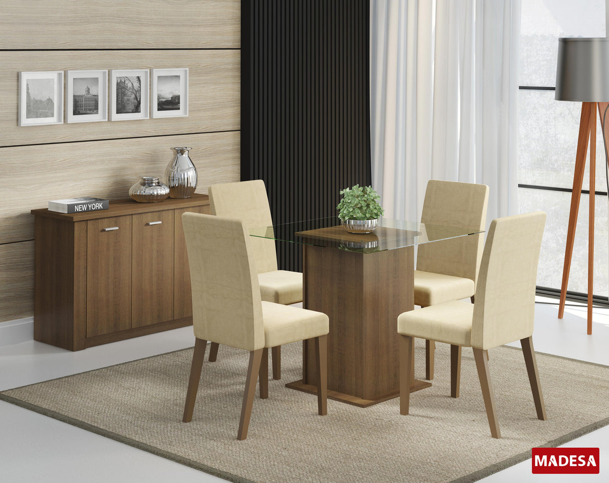 Credenza Bufetera 3 Puertas Marrón
