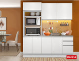 Cocina Compacta 190cm Blanco Glamy 02