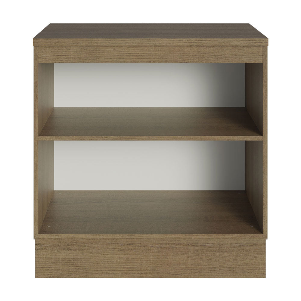 Gabinete Bajo Multiuso 80 cm 2 Puertas Marrón/Crema Madesa