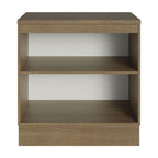 Gabinete Bajo Multiuso 80 cm 2 Puertas Marrón/Crema Madesa