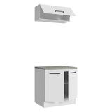 Mueble Integral Multiuso Garaje 80cm Blanco