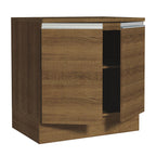 Gabinete Bajo 80 cm 2 Puertas Marrón Glamy Madesa
