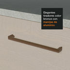 Gabinete Bajo 80 cm 2 Cajones Blanco/Crema Agata Madesa