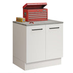 Gabinete Bajo Multiuso 80 cm 2 Puertas Blanco Madesa