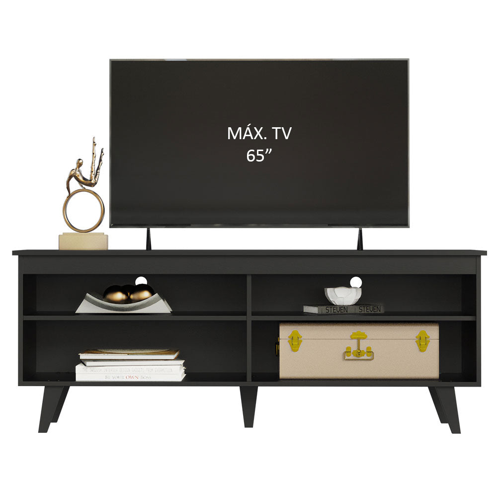 Mueble para TV hasta 65 Pulgadas Udine + Escalera Negro