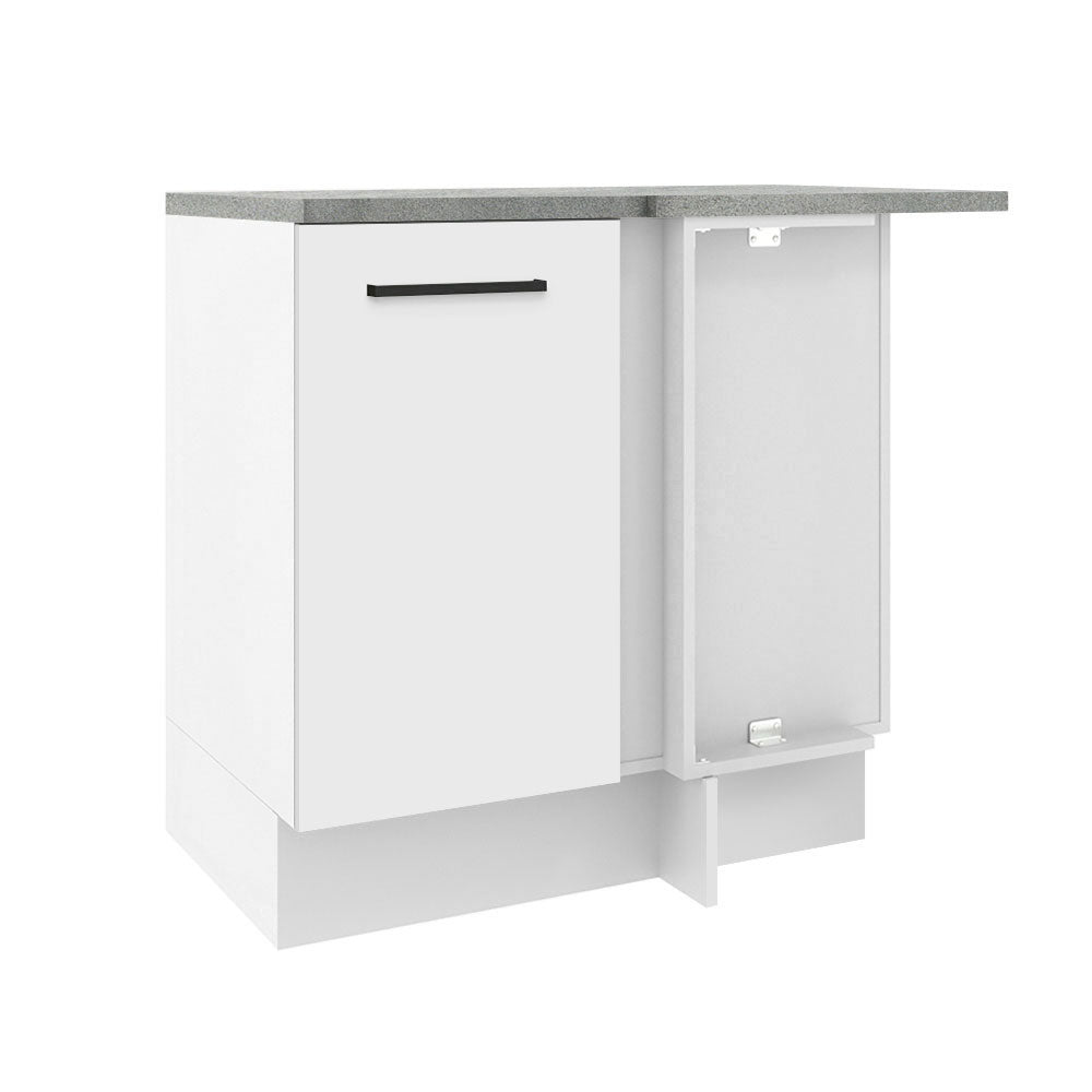 Mueble de Esquina Agata 1 Puerta 60 cm Profundidad (Con Encimera) Blanco