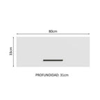 Gabinete Superior Multiuso 80 cm 1 Puerta Blanco Madesa